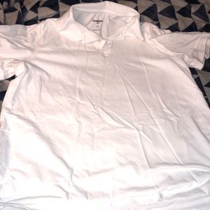 LIKE NEW White Collared T-shirt